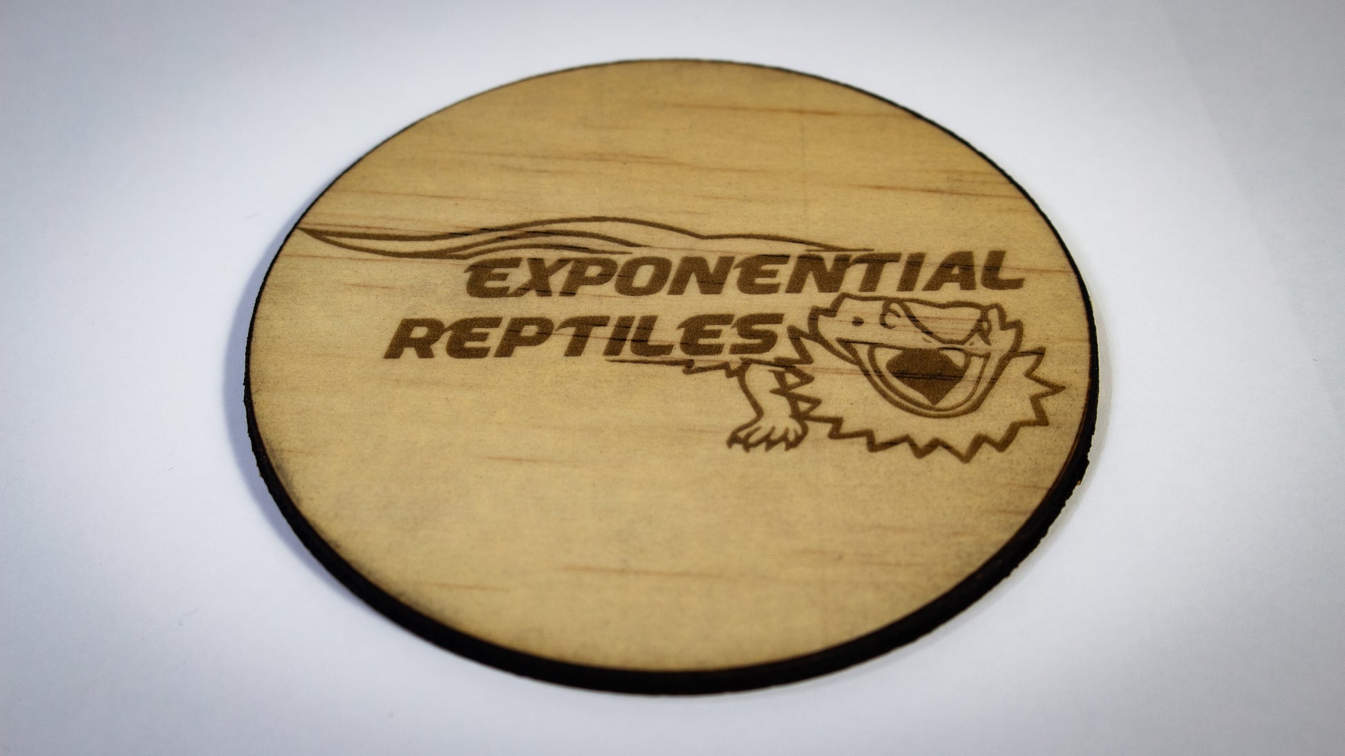 Exponential Reptiles Branded Coffee Coaster 