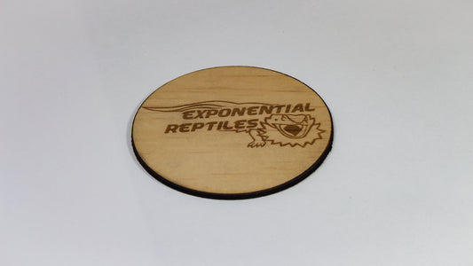 Exponential Reptiles Coffee Coaster